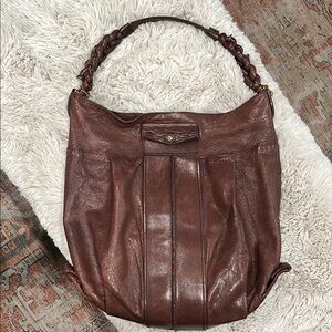 Chloe | Brown Leather Shoulder Bag (Heloise)